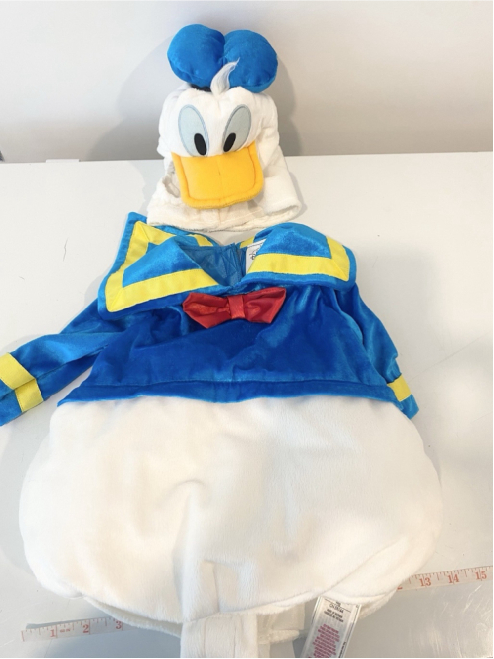 Disney Donald Duck Baby Halloween Costume 3-6 Months 2 Piece Plush Outfit Hat